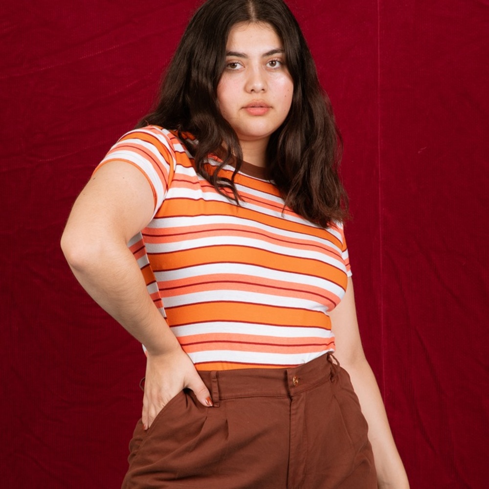 Big Bud Press Donut Shop Striped Tee Size XS